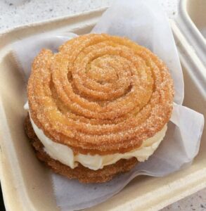 Churro Ice Cream Sandwiches